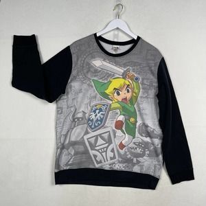 The Legend of Zelda Spirit Tracks Nintendo Crew Raglan Sweatshirt -‎ Size Large